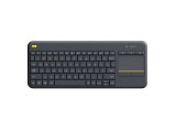 Logitech K400 Plus, RF Draadloos, QWERTY, Draadloos, Zwart, Monotoon, 10m