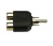 adapter-plug-rca-stekker-2x-rca-kontra-stekker-met-vergulde-kontakten