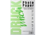 Druckmich A4 , klevend fotopapier, 115 gram, glans (glossy), 20 vellen
