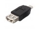 ADAPT. USB A female - 5 polig mini male 
