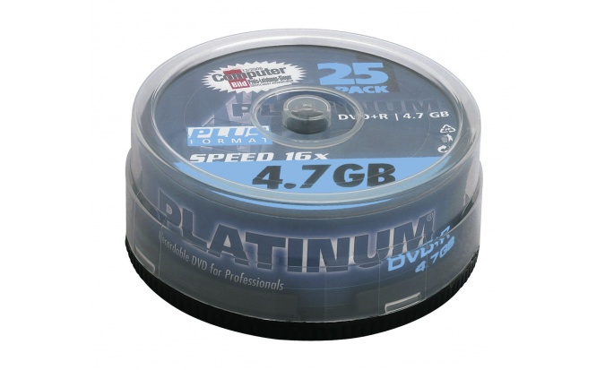 Platinum Dvd R 4 7gb Plainkum 16x Sp 25 123pc Nl