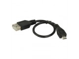 Valueline USB 2.0 USB Micro B mannelijk - USB A vrouwelijk adapter kabel 0,20 m zwart