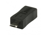 USB 2.0 USB micro B mannelijk - USB mini B vrouwelijk adapter zwart