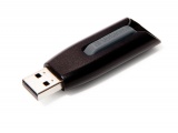 Verbatim V3 USB Drive 32GB, 32 GB, USB 3.0, 80 MB/s, Slide, Zwart, Grijs, 58 mm