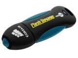 Corsair 64GB Voyager V2, 64 GB, USB 3.0, 190 MB/s, Dop, Zwart, Blauw, Schokbestendig, Waterbestendig