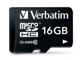 Verbatim 16GB microSDHC, 16 GB, Micro Secure Digital High-Capacity (MicroSDHC), 10 MB/s, Zwart, SD