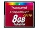Transcend CF170, 8 GB, CompactFlash (CF), 90 MB/s, 1000000 uur, Hittebestendig, Schokbestendig, CE, FCC, BSMI