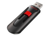 Sandisk 64GB Cruzer Glide, 64 GB, USB 2.0, 128-bit AES, Slide, Zwart, Rood, -25 - 85 °C