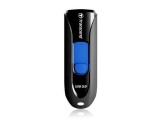 Transcend 790 16GB JetFlash, 16 GB, USB 3.0, Slide, Zwart, Blauw, 2.12 cm, 6.36 cm