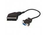 21p SCART plug - 15p High-Density kontra D-plug 0,30 m