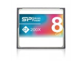 Silicon Power 8GB Compact Flash 200X, 8 GB, CompactFlash (CF), 1000000 uur, Grijs, RoHS, 3.3/5V