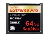 Sandisk 64GB Extreme Pro CF 160MB/s, 64 GB, CompactFlash (CF), 160 MB/s, -25 - 85 °C, -40 - 85 °C, 4,3 cm