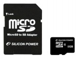Silicon Power 8GB microSDHC, 8 GB, Micro Secure Digital High-Capacity (MicroSDHC), Zwart, 2.7 - 3.6V, 0 - 70 °C, -25 - 85 °C