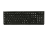 Logitech K270, RF Draadloos, Standaard, Recht, Zwart, USB, AA
