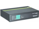 Trendnet TPE-TG50g, Gigabit Ethernet (10/100/1000), IEEE 802.3, IEEE 802.3ab, IEEE 802.3af, IEEE 802.3at, IEEE 802.3az, IEEE 802.3u, IEEE 802.3x, 1000 entries, 10 Gbit/s, Zwart, FCC, CE