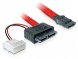 SATA-Kabel Delock SATA Slim 13pin -> SATA 7pin +Molex 2pin