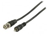 RCA - BNC kabel RCA mannelijk - BNC mannelijk 1,00 m zwart