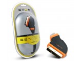 AV Cable CANYON (SCART 21-pin (Male) - SCART 21-pin (Male), Gold Plated Connectors, 5m) Black