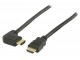 High Speed HDMI kabel met ethernet HDMI connector - HDMI connector rechts gehoekt 2,00 m zwart