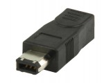 Valueline FireWire 6-pin vrouwelij- 4-pin vrouwelijk adapter zwart