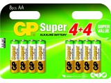 GP Super Alkaline AA Mignon penlite. multipack 8