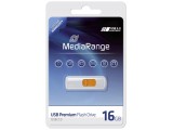 MediaRange MR972, 16 GB, USB 2.0, Slide, Wit