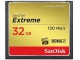 Sandisk 32GB Extreme, 32 GB, CompactFlash (CF), 120 MB/s, Zwart, Goud, Rood, Blister