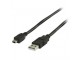 USB 2.0 USB A male - USB mini 5-pin male kabel 1,00 m zwart