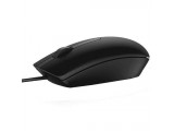 DELL MS116, USB, Zwart, Ambidextrous, Universeel, Optisch, Wiel
