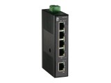 LevelOne IES-0500, IEEE 802.1p, IEEE 802.3, IEEE 802.3az, IEEE 802.3u, IEEE 802.3x, Fast Ethernet (10/100), Zwart, -10 - 60 °C, -25 - 85 °C, 5 - 95 procent