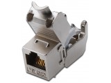 Keystone Jack DIGITUS Cat6a, RJ45, afgeschermd, Metall