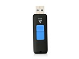 V7 8GB USB 3.0, USB 3.0, Slide, Zwart, Doos, RoHS, CE, FCC
