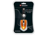 Verbatim Go Mini, USB, Kantoor, Optisch, Oranje, Notebook, Wiel