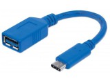 USB-Adapter Typ C (M) - 9-polig USB Typ A (W) - 15cm (USB / USB2.0 / USB3.0 / USB 3,1) 