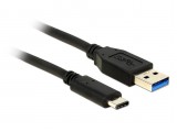 Delock USB 3.1 Type C USB 3.0 USBCable Fast Charger  0.50m zwart