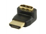 High Speed HDMI met Ethernet Adapter 270Â° Gehoekt HDMI-Connector - HDMI-Ingang Zwart