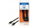 Mini DisplayPort Kabel Mini-DisplayPort Male - Mini-DisplayPort Male 3.00 m Zwart