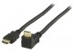 High Speed HDMI kabel met Ethernet HDMI-Connector - HDMI-Connector Haaks 270Â° 3.00 m Zwart