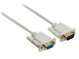 SeriÃ«le kabel SUB-D 9-Pins Male - SUB-D 9-Pins Female 2.00 m Ivoor
