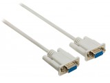 SeriÃ«le kabel SUB-D 9-Pins Female - SUB-D 9-Pins Female 2.00 m Ivoor