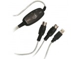 LogiLink Adapter USB A 2.0 -> 2x Midi 5-pin  In-Out 2.00