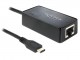 USB3.1 Adapter Delock C -> RJ45 St/Bu Gigabit Lan