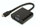 DIGITUS HDMI-Converter Micro-HDMI -> VGA(D-Sub) zwart