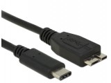 USB3.1 Kabel Delock C -> micro B St/Bu 0.50m zwart