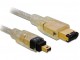 FireWire-Kabel Delock FW400 4Pin -> FW400 6Pin St/St 2.00m retail
