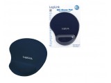 LogiLink muispad met Gel-Polssteun Silicon blauw