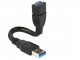 Delock Extension cable USB 3.0 Type-A male > USB 3.0 Type-A female 0.15m zwart ShapeCable