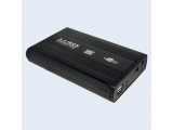 LogiLink Behuizing 8,9cm 3,5 USB 2.0 SATA zwart ALU