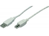 LogiLink USB Kabel A -> B St/St  1.80m grijs