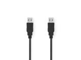 Nedis USB 2.0-Kabel A Male - A Male | 3,0 m | Zw